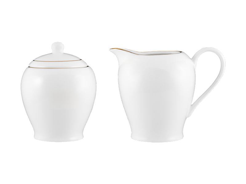 Maxwell & Williams White Gold Sugar & Creamer Set