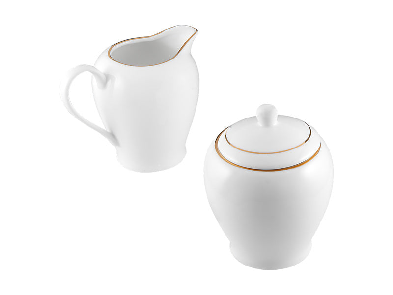 Maxwell & Williams White Gold Sugar & Creamer Set