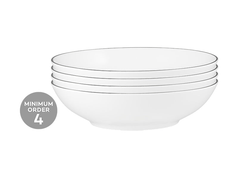Maxwell & Williams White Platinum Coupe Bowl Shallow 18.5 x 5cm