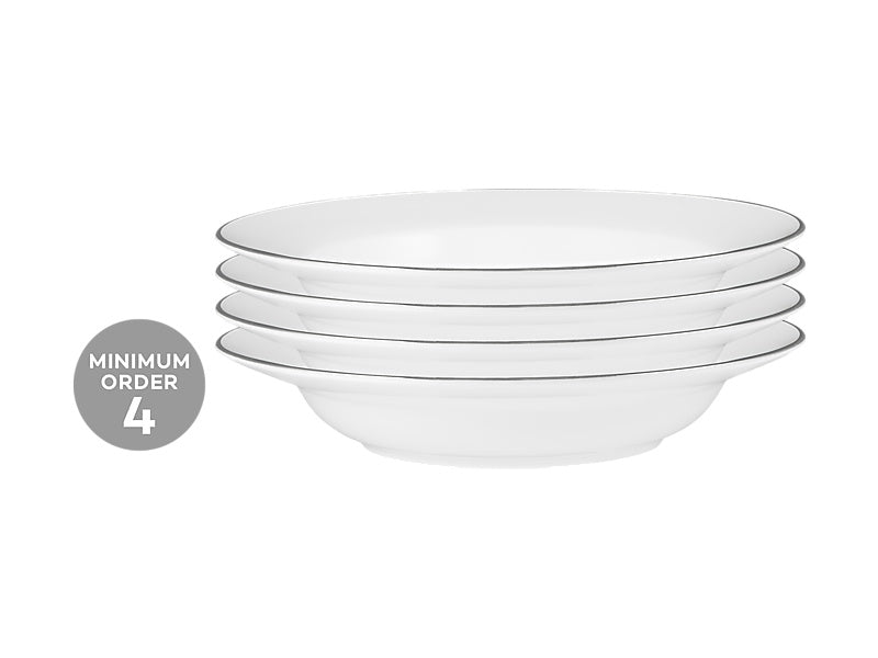 Maxwell & Williams White Platinum Rim Soup Bowl 23 x 4.5cm