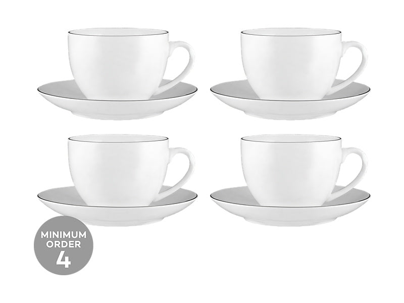 Maxwell & Williams White Platinum Cup & Saucer 260ml