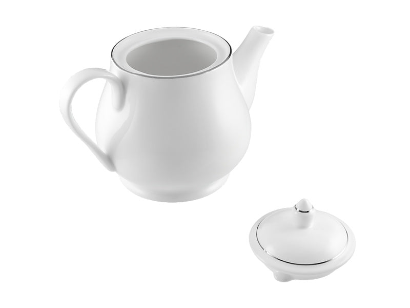 Maxwell & Williams White Platinum Teapot 1L