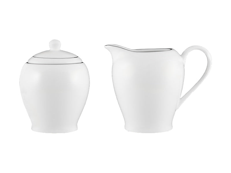 Maxwell & Williams White Platinum Sugar & Creamer Set