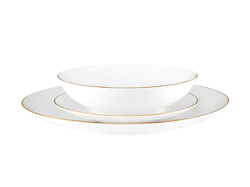 Maxwell & Williams White Gold Coupe Dinner Set 12 Piece