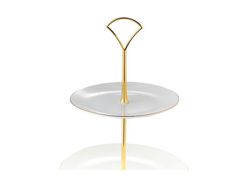 Maxwell & Williams White Gold 3 Tier Cake Stand 15 19 28 x 37cm