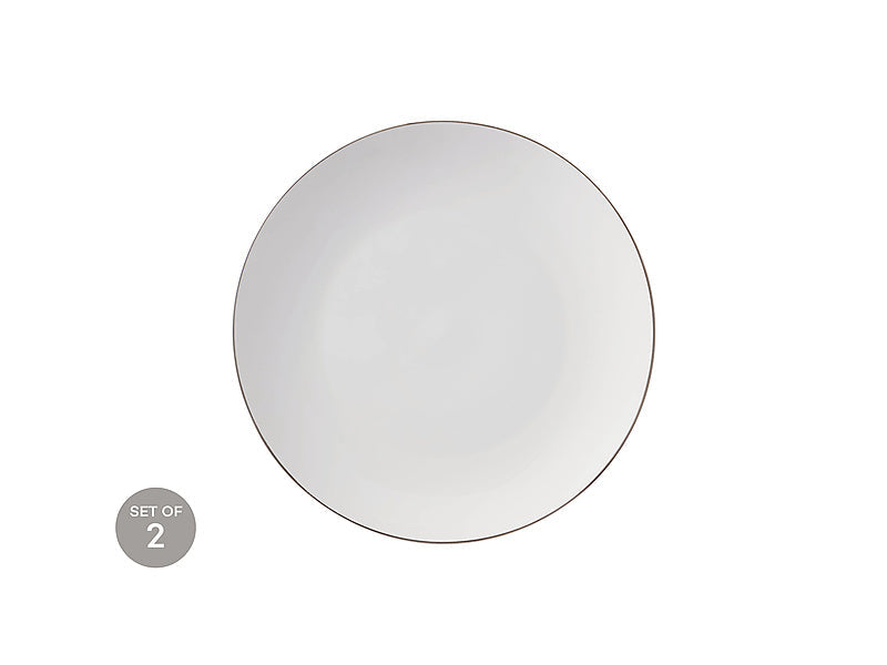 Maxwell & Williams White Platinum Coupe Charger Plate 31cm