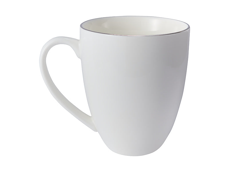 Maxwell & Williams White Platinum Coupe Mug 390ml