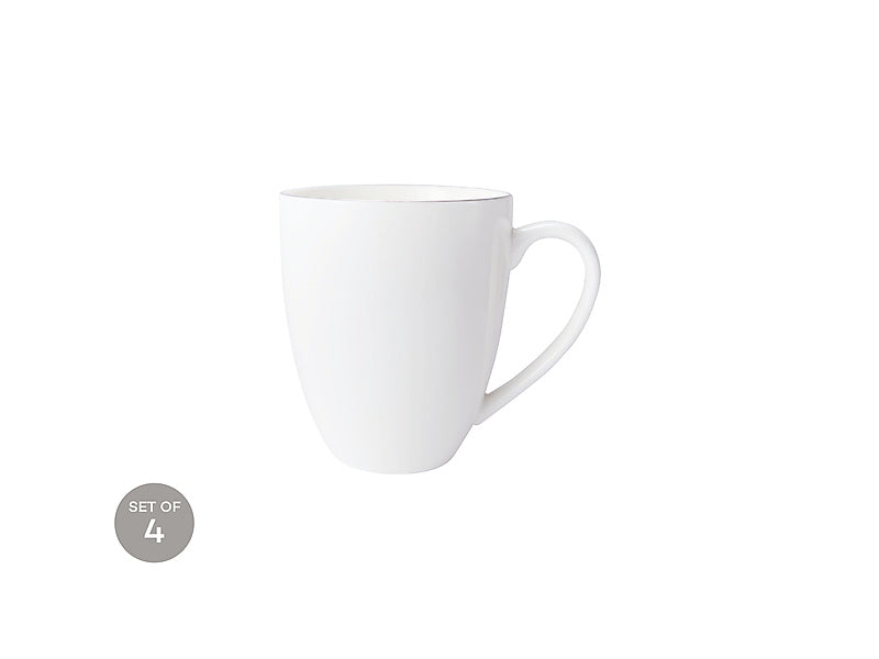 Maxwell & Williams White Platinum Coupe Mug 390ml
