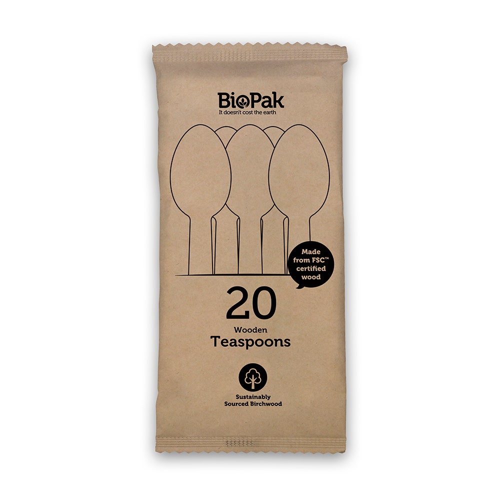 BioPak 20 Pack - 10cm Teaspoon
