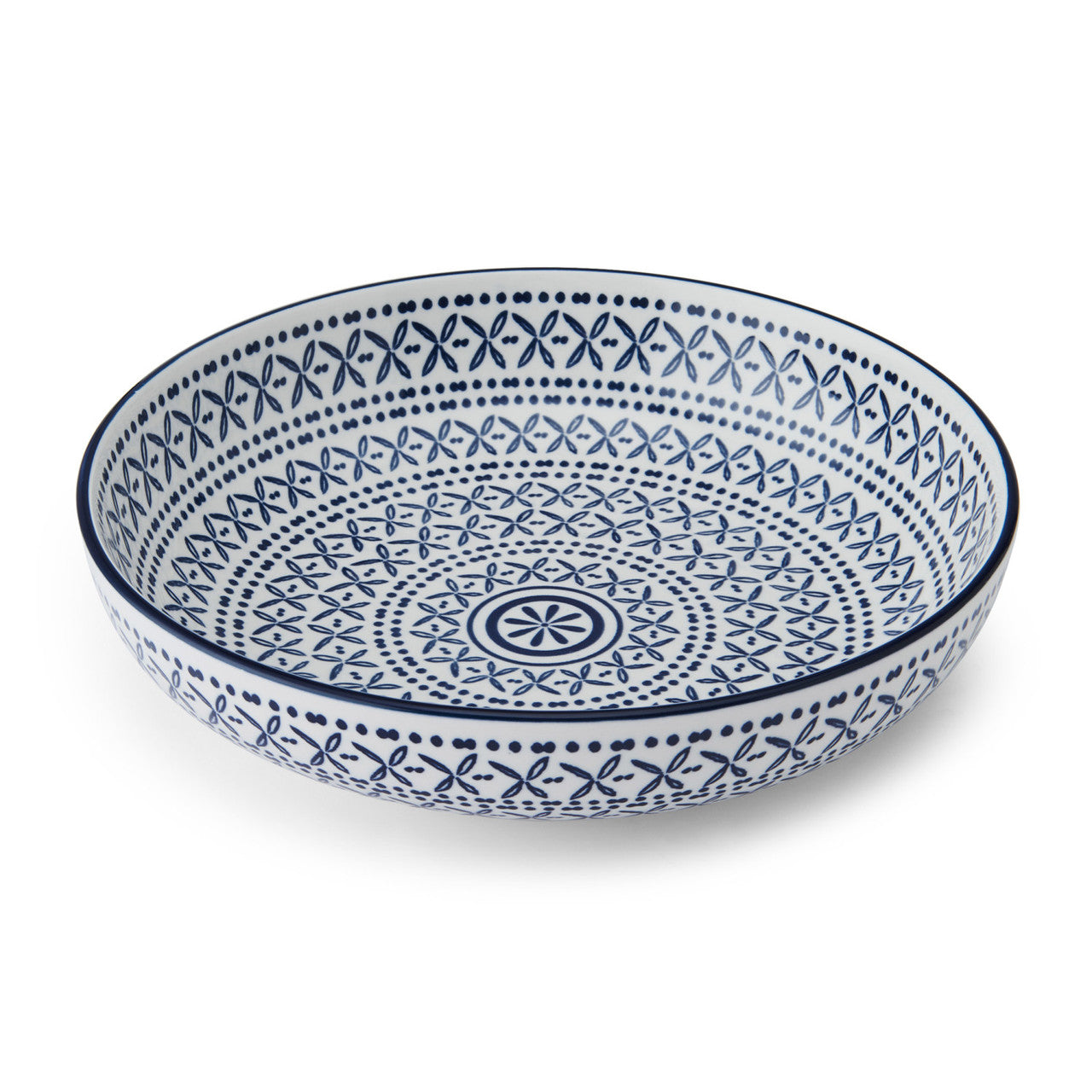 Mikasa Glazed Stoneware Coupe Bowl 21cm (Blue Mediterranean)