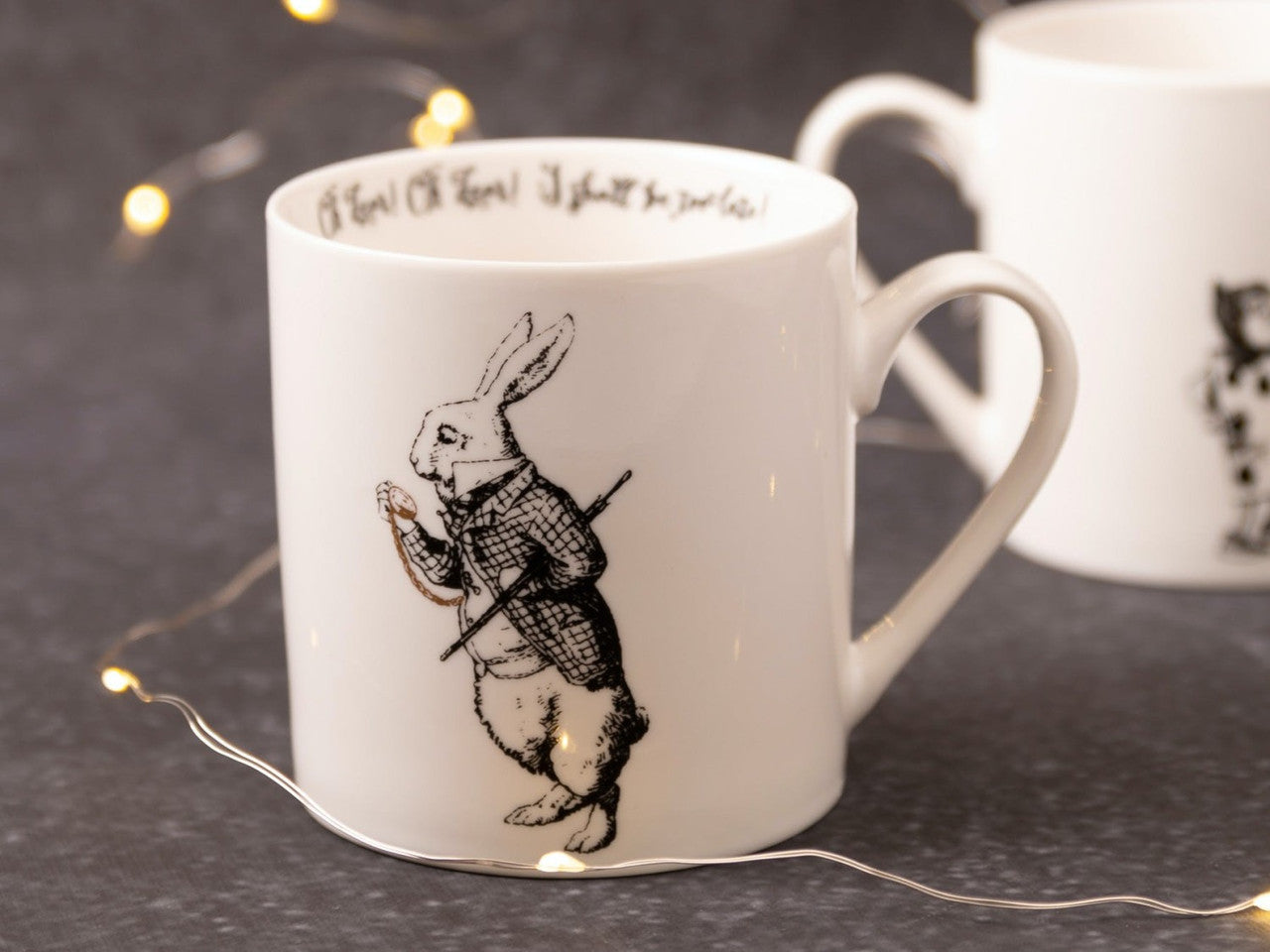 V&A Alice in Wonderland Can Mug 350ml (White Rabbit)