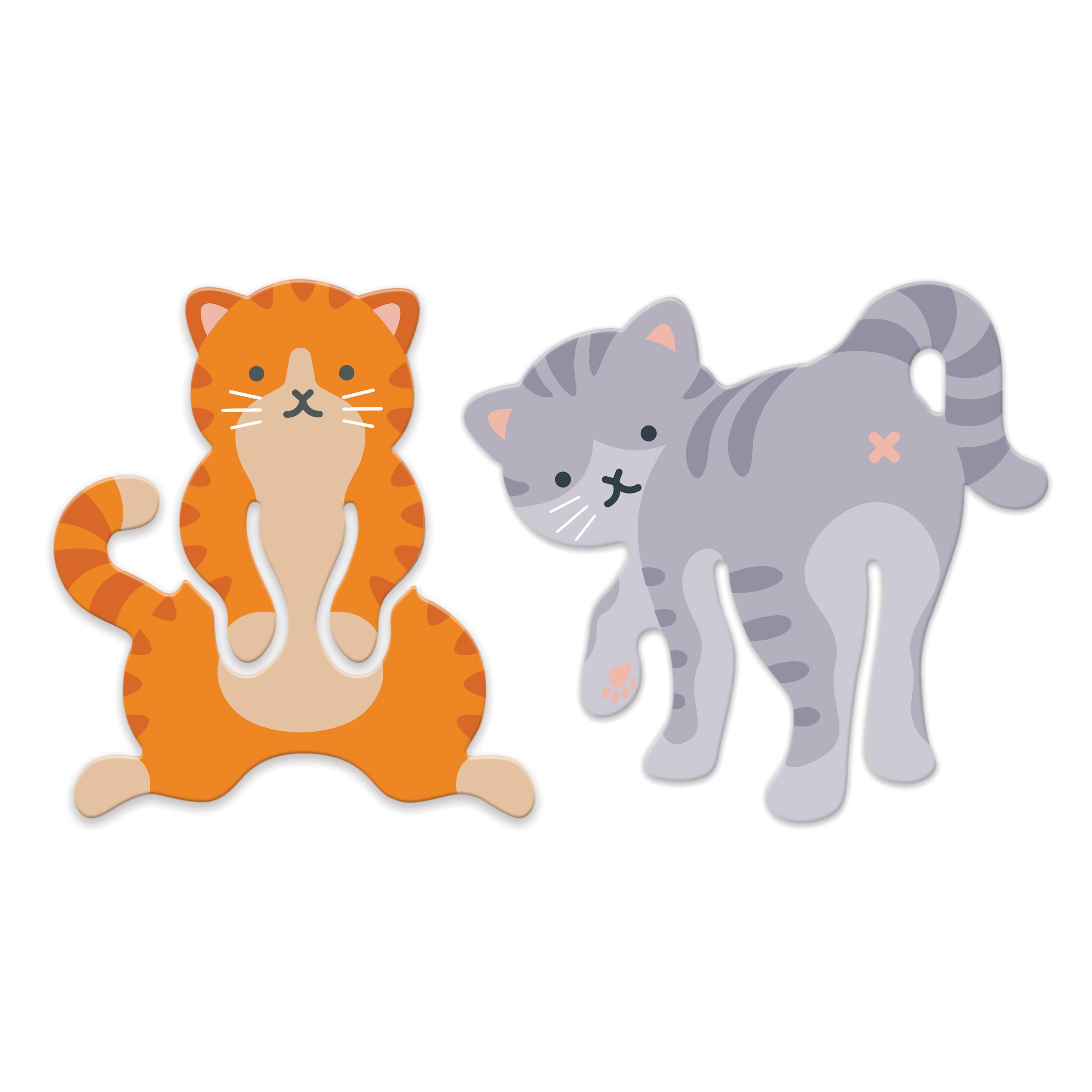 Fred Tale End Cat Bookmarks 2 Piece Set Multi-Coloured