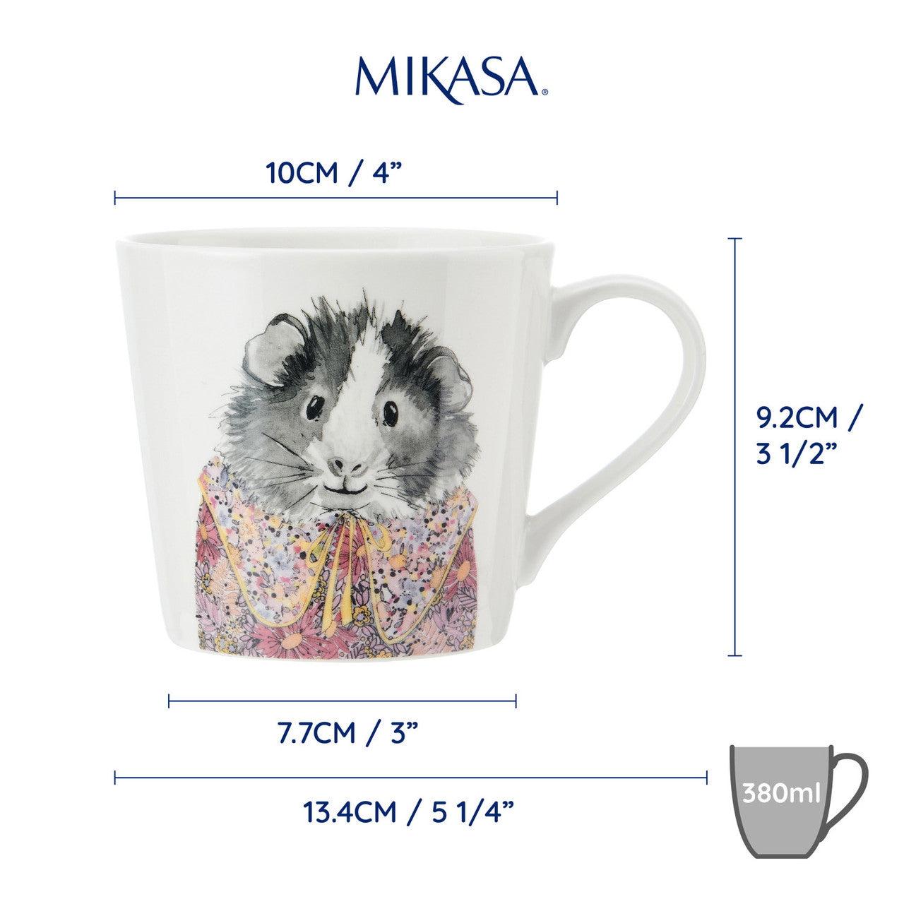 Mikasa x Tipperleyhill Fine China Mug 380ml (Guinea Pig)
