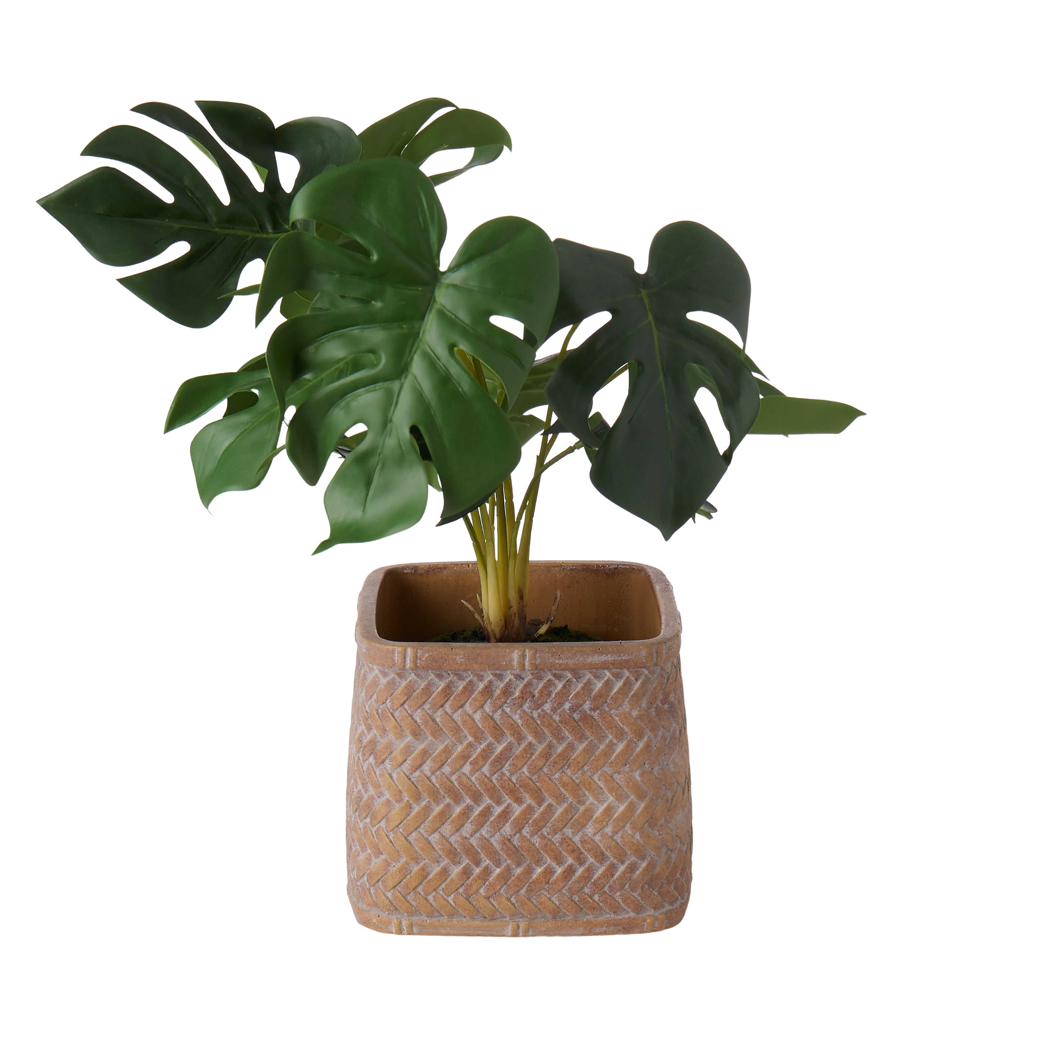 Rogue Cement Square Weave Vessel 17 x 15cm