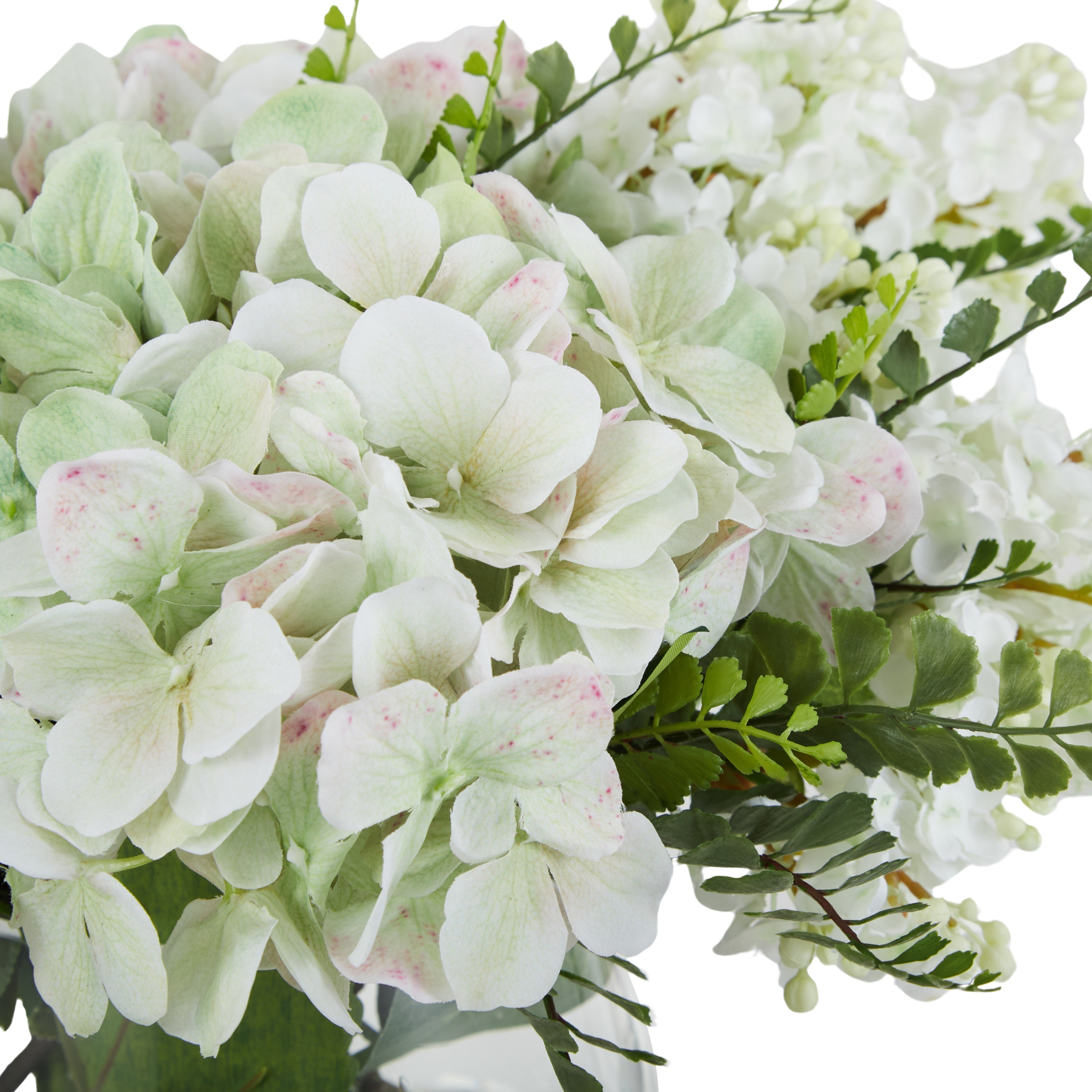 Rogue Lilac Hydrangea Mix - Classic Bowl White