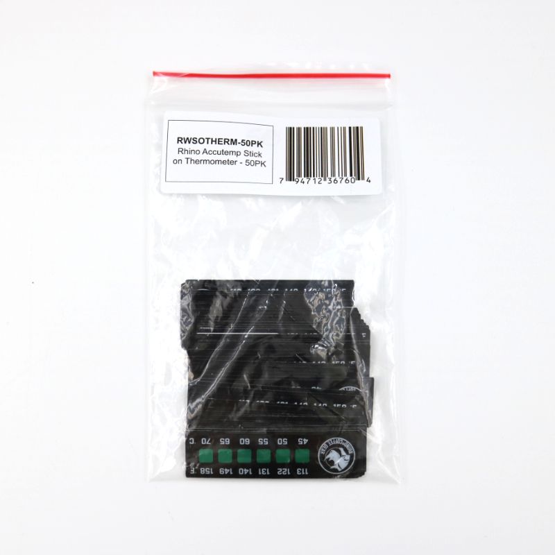 Rhino Accutemp Stick On Thermometer (50pk)