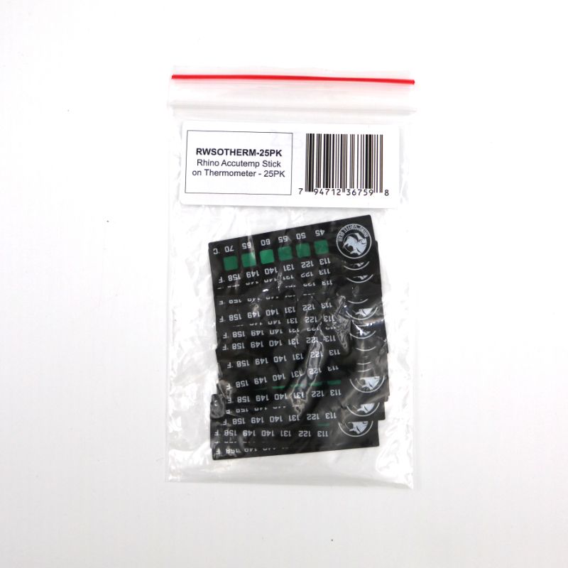 Rhino Accutemp Stick On Thermometer (25pk)
