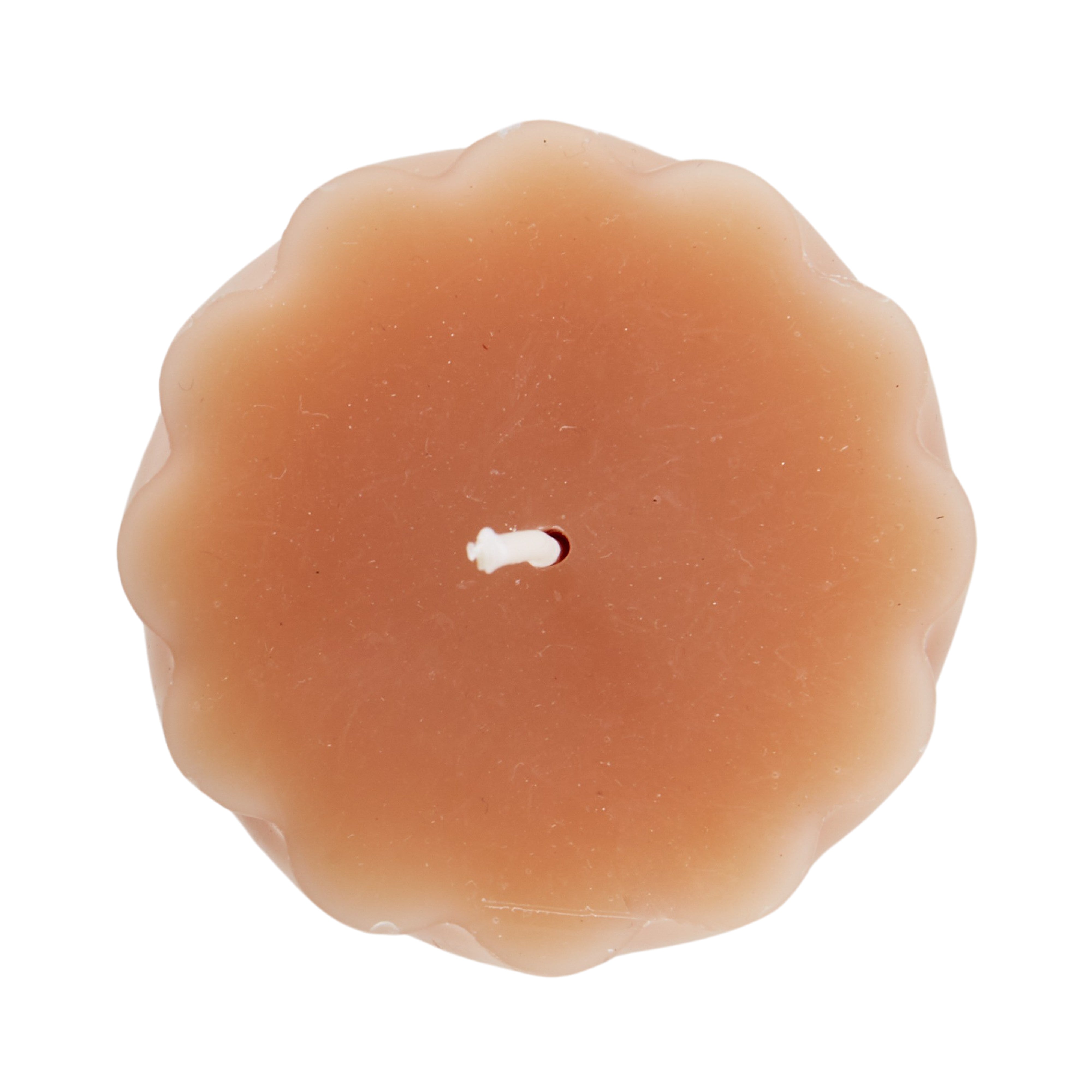Amalfi Maisie Swirl Pillar Candle Nude