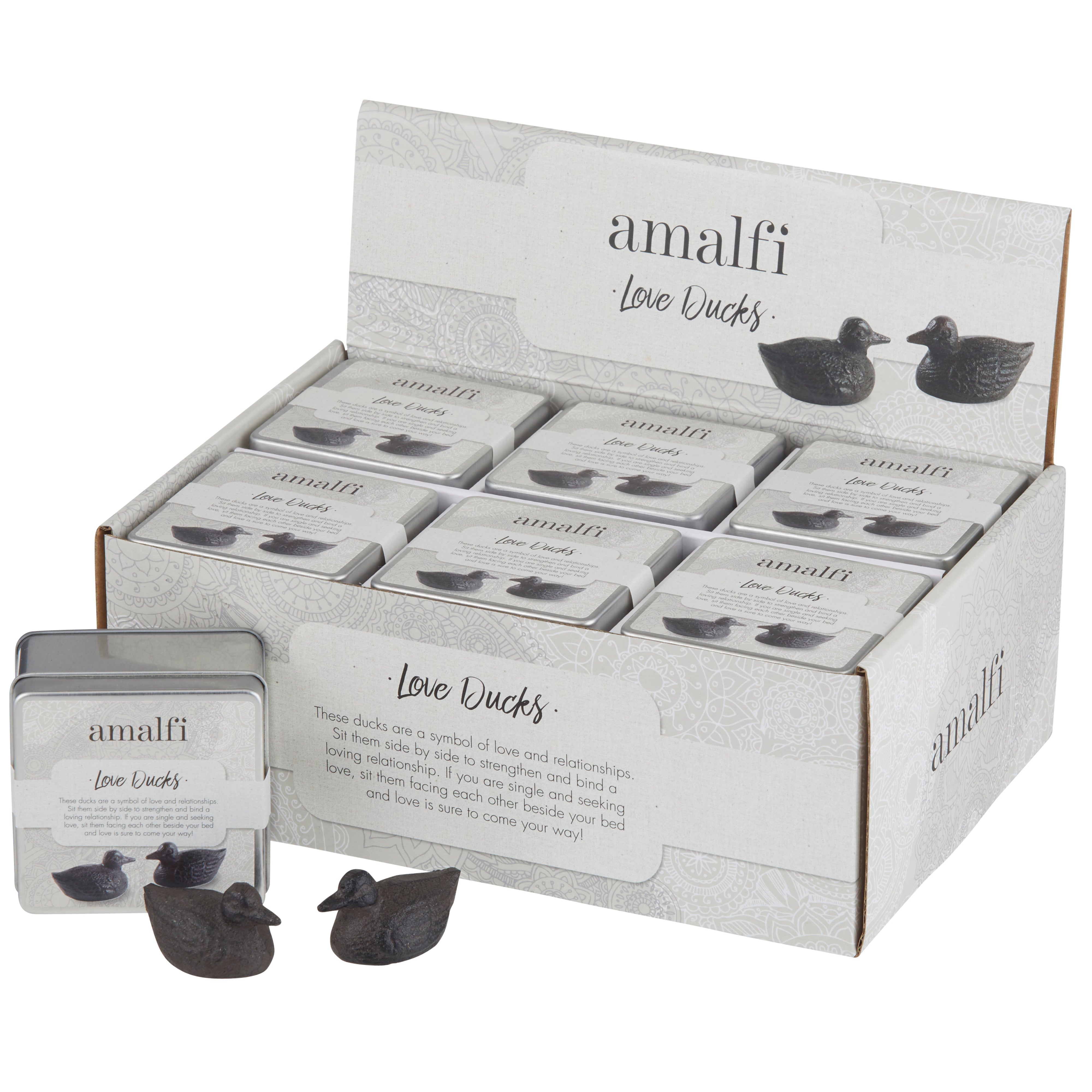 Amalfi Love Ducks 2 Piece Set Rustic Brown