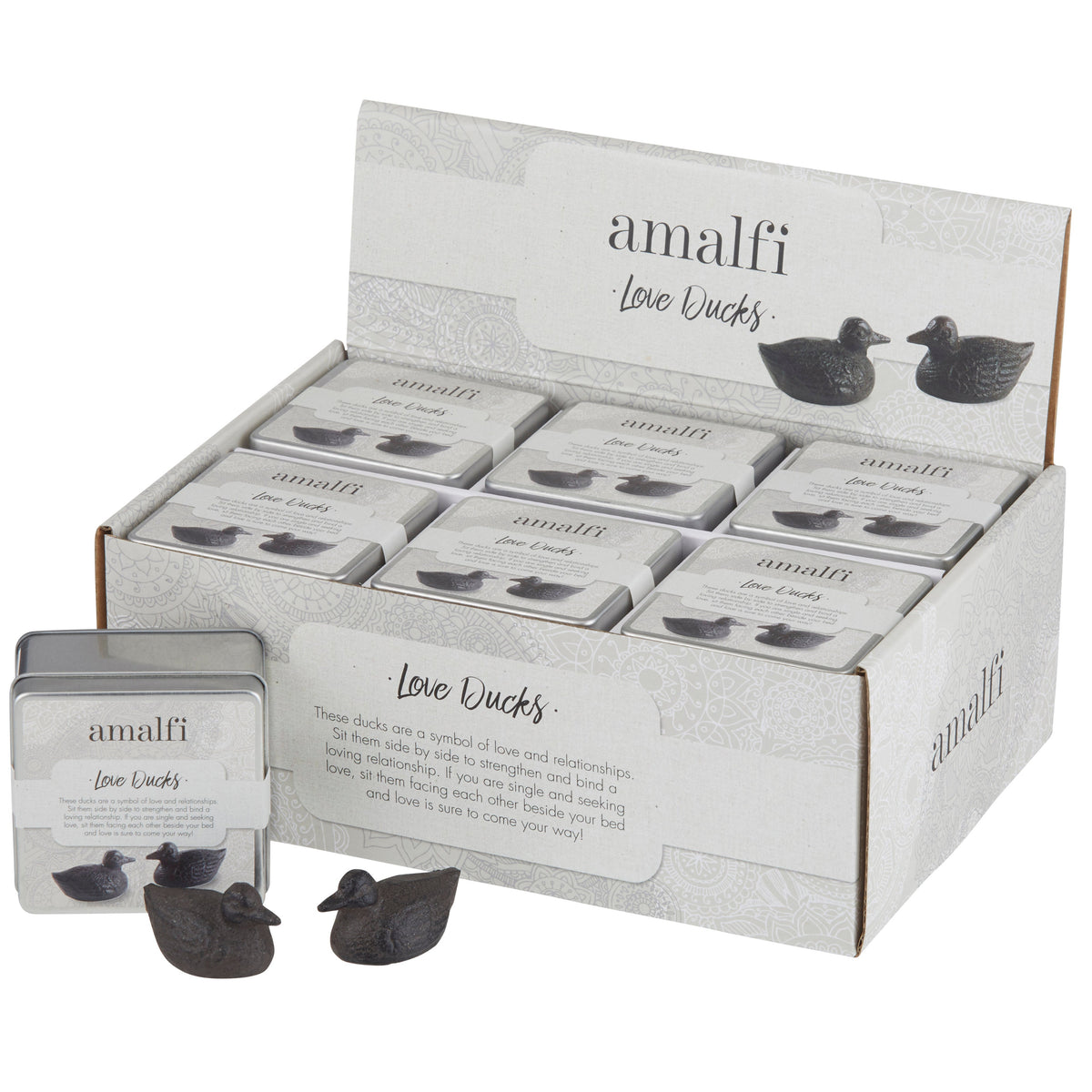 Amalfi Love Ducks 2 Piece Set Rustic Brown