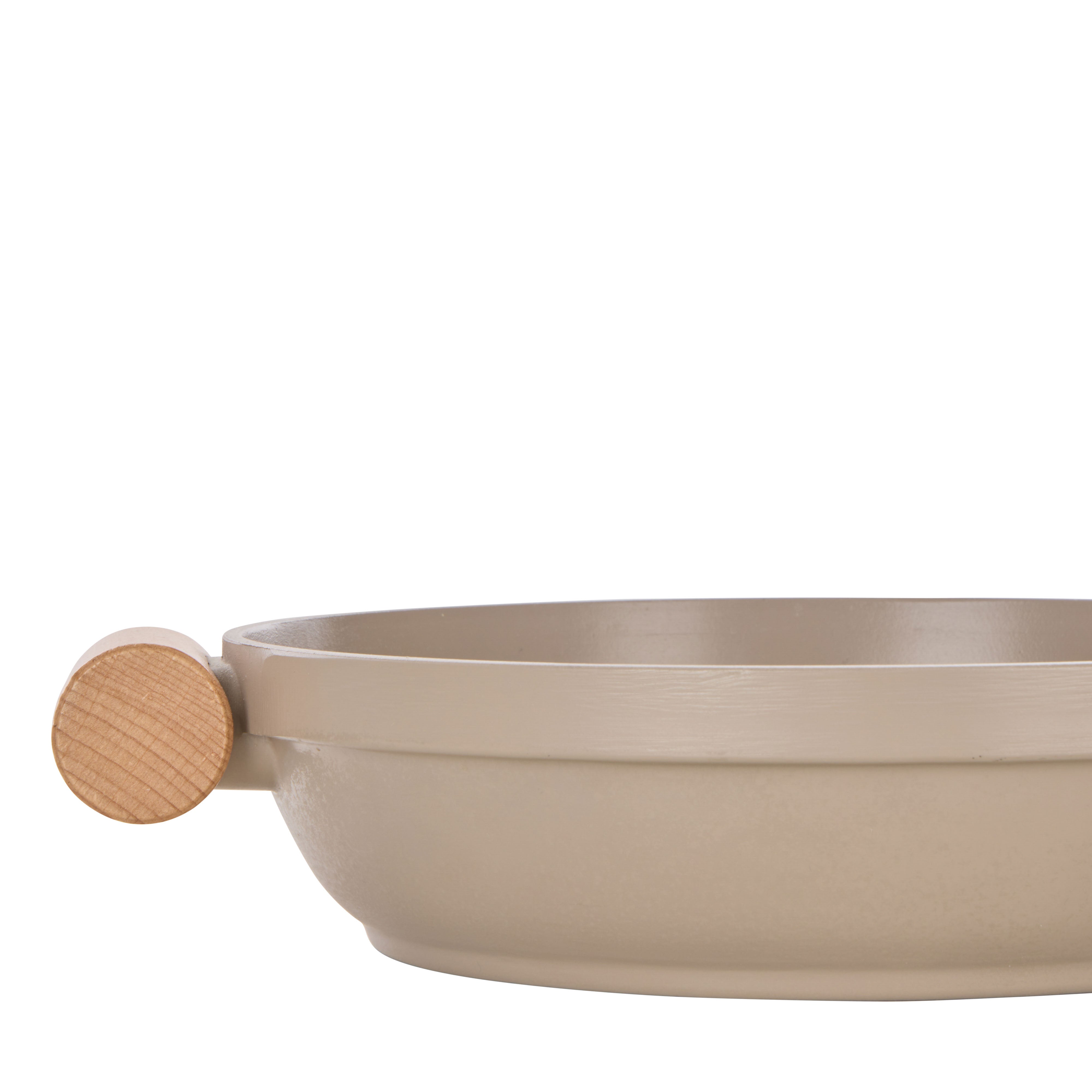 Davis & Waddell 3-in-1 Pan & Steamer Set With Glass Lid Taupe & Natural
