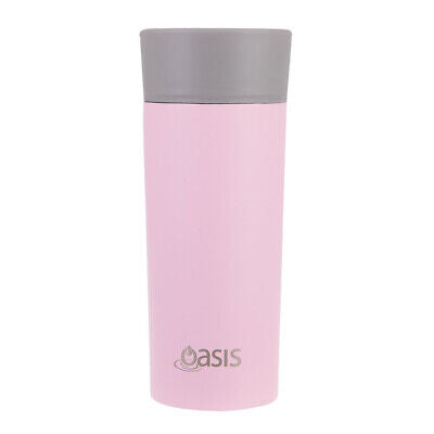 Oasis Stainless Steel Double Wall Travel Mug 360ml - Carnation