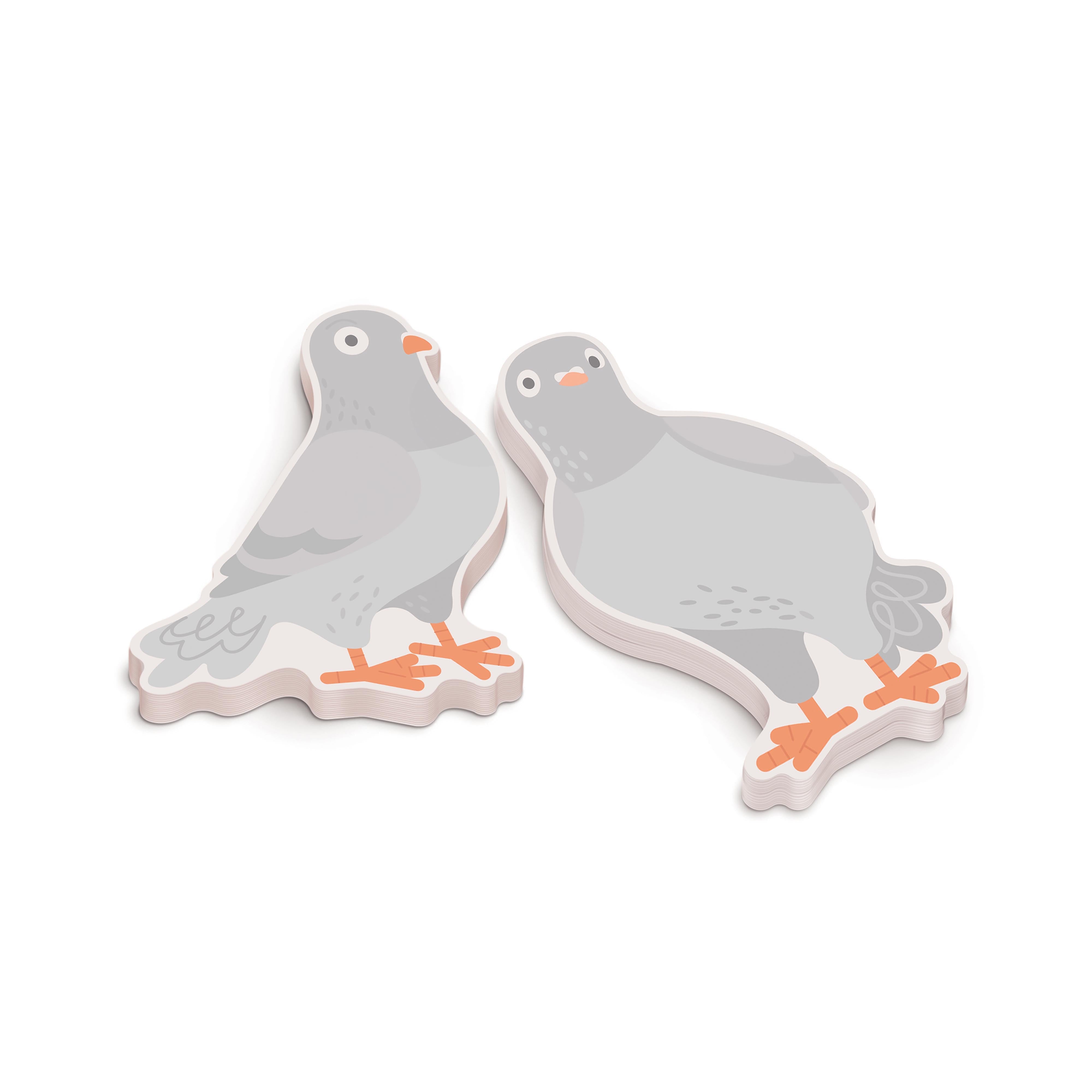 Fred Messenger Pigeons Sticky Notes 2 Piece Set Multi-Coloured