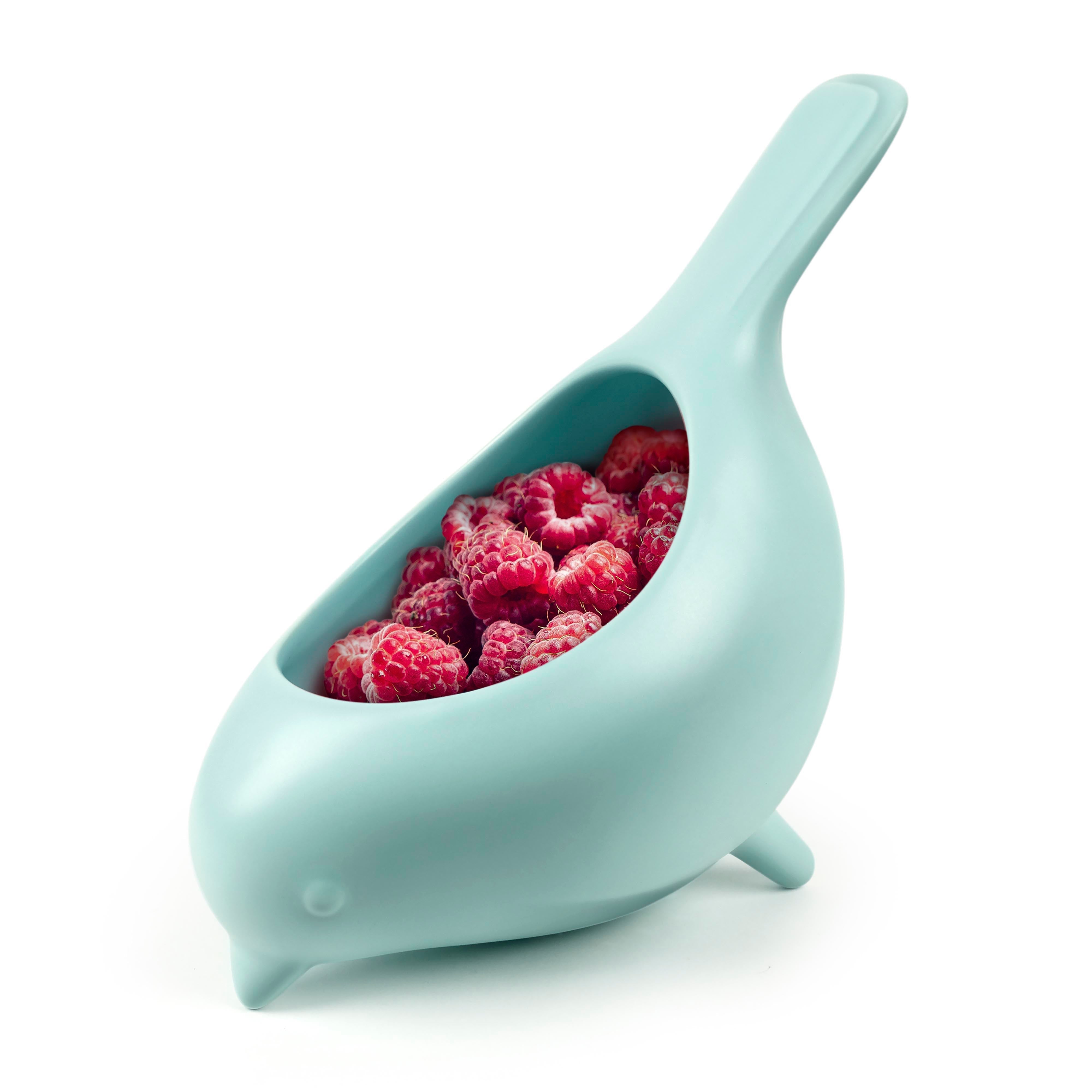 Fred Blue Bird Colander Blue