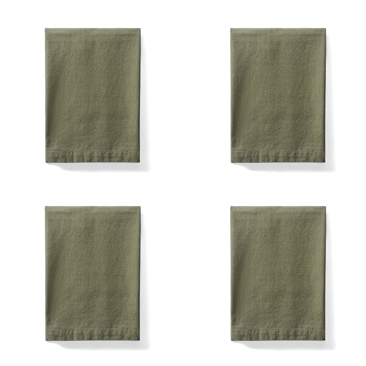 Amalfi Sorrento Liveable Linen Napkins 4 Piece Set Green