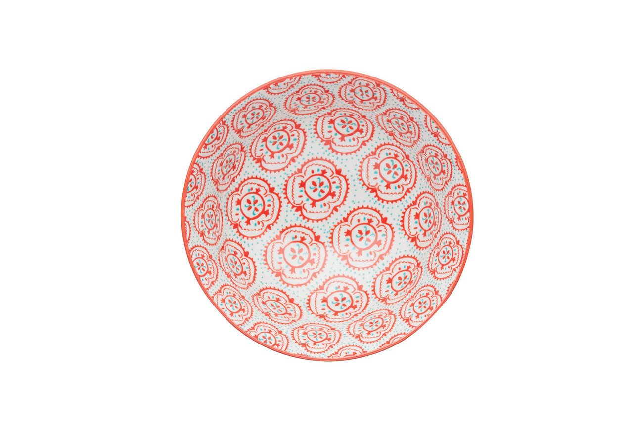 Mikasa Glazed Stoneware Bowl 15.5cm (Yellow Floral)