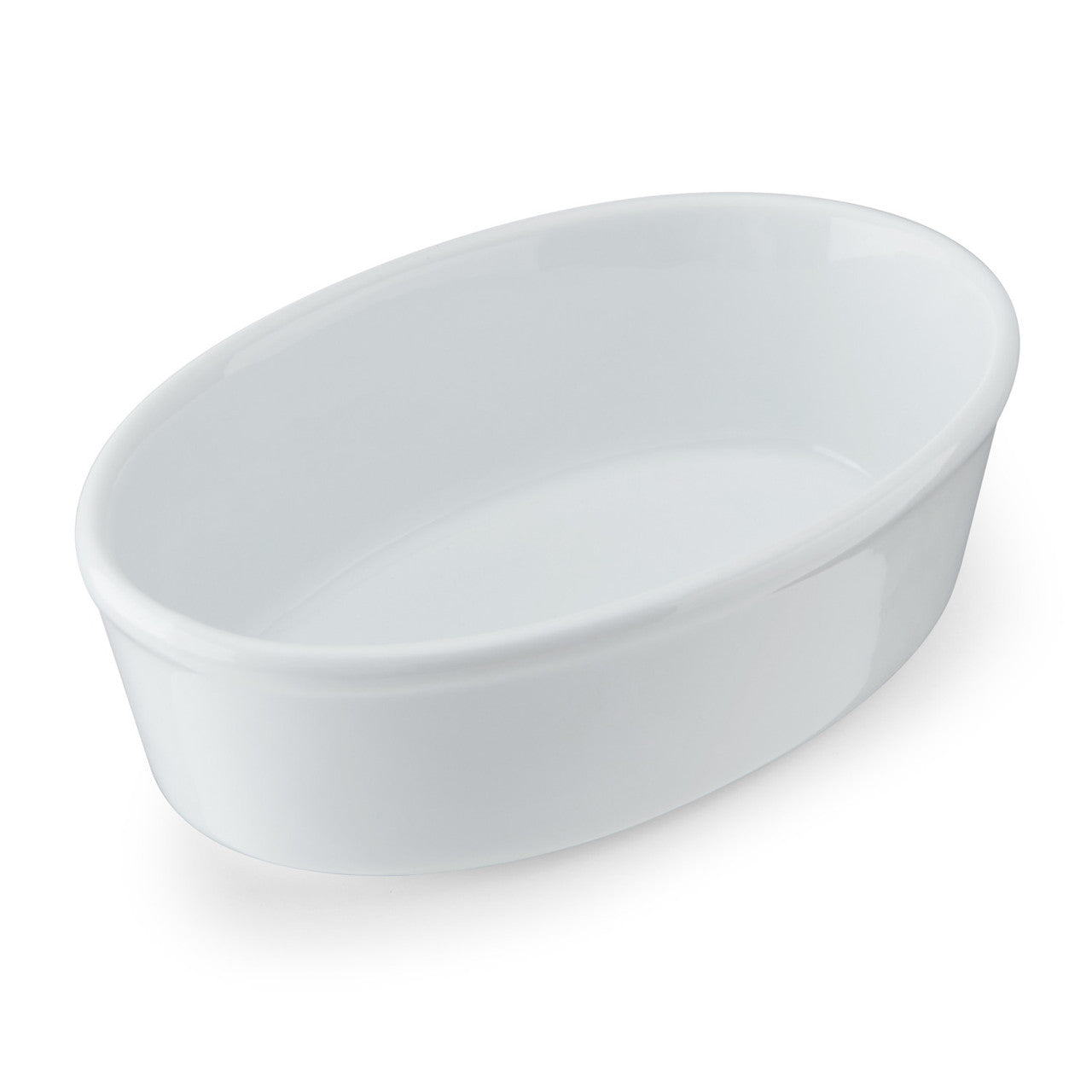 Mikasa Chalk Porcelain Oval Pie Dish 18cm (White)