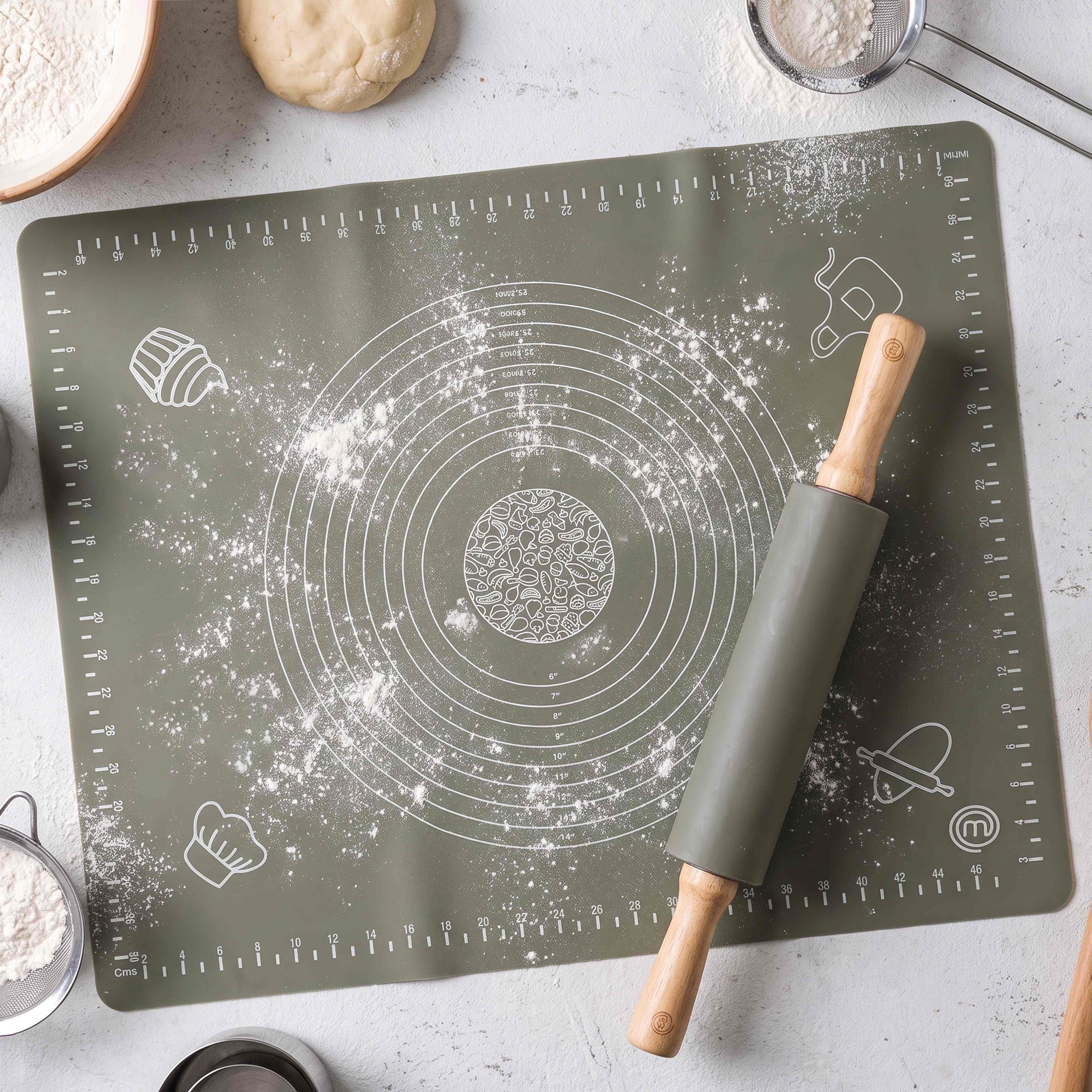 MasterChef Sage TherVex Silicone Pastry Mat Sage