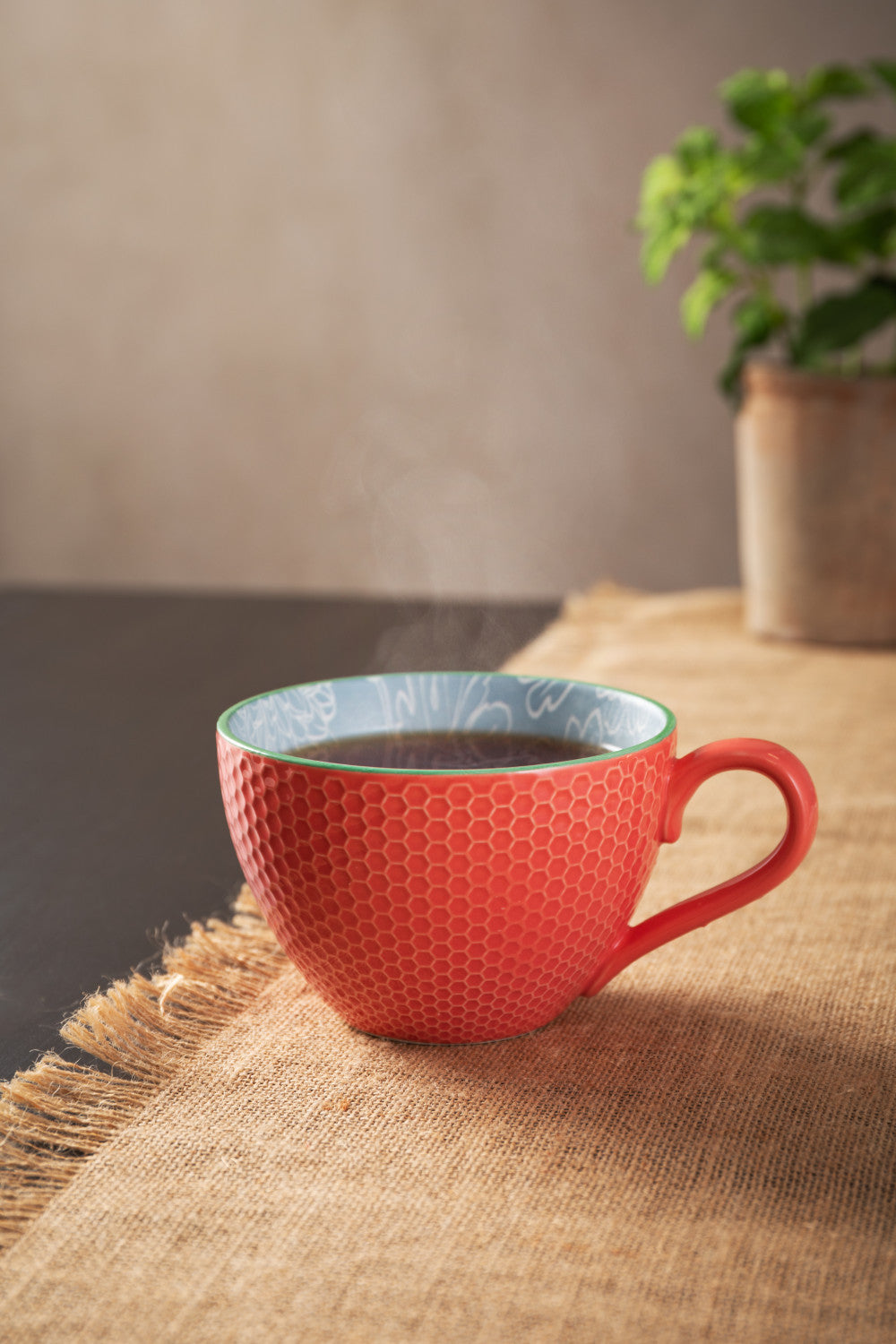 Mikasa Stoneware Mug 330ml (Grey Floral)
