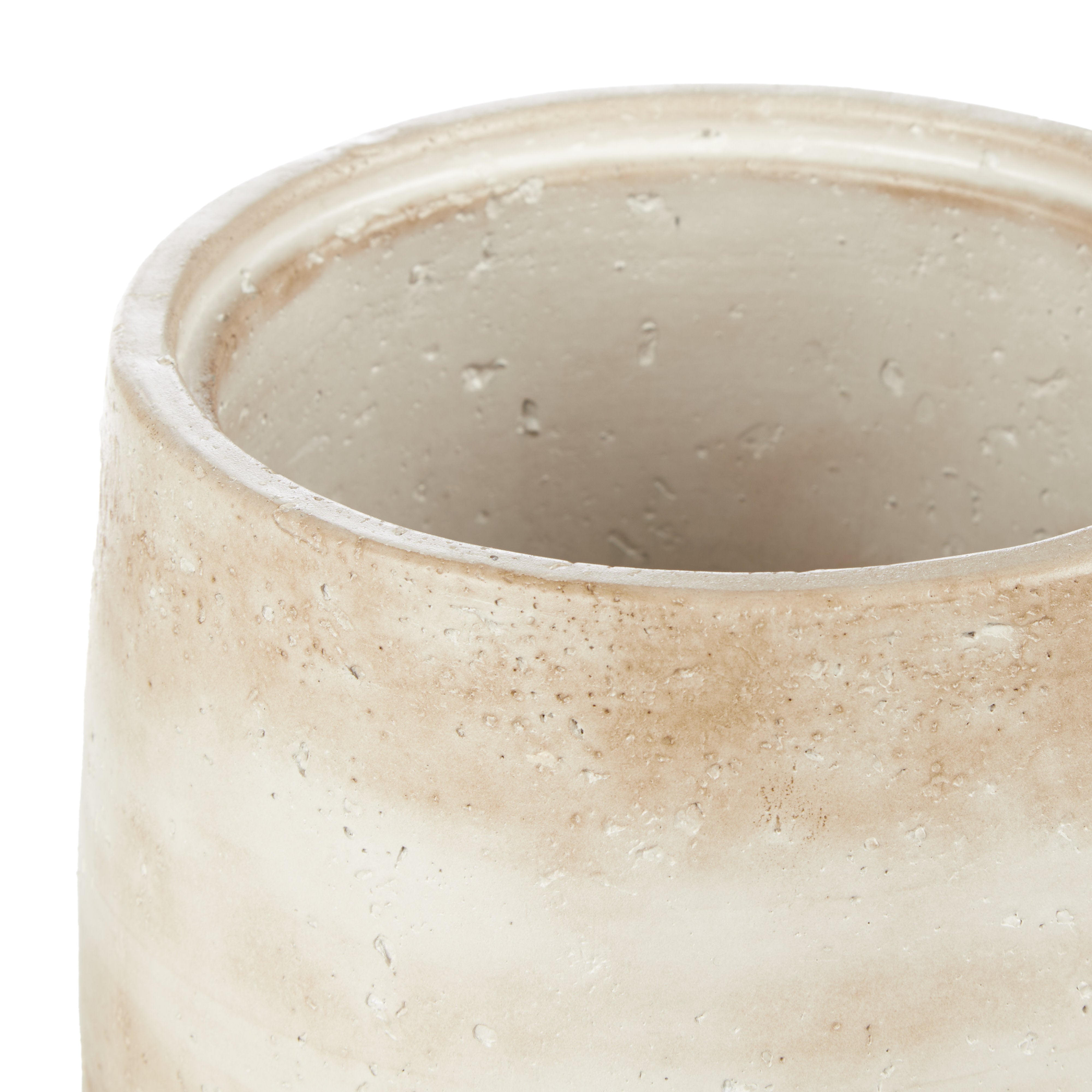 Amalfi Napier Canister Large Travertine