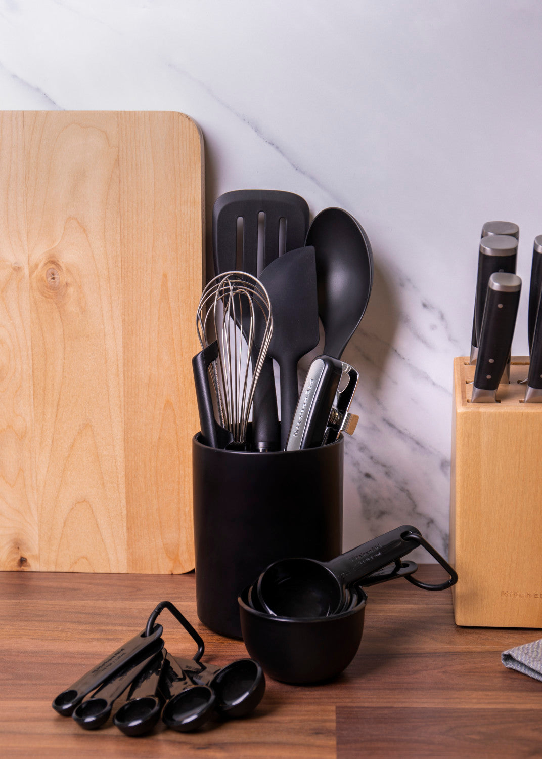 KitchenAid 15 Piece Kitchen Utensil Set (Black)