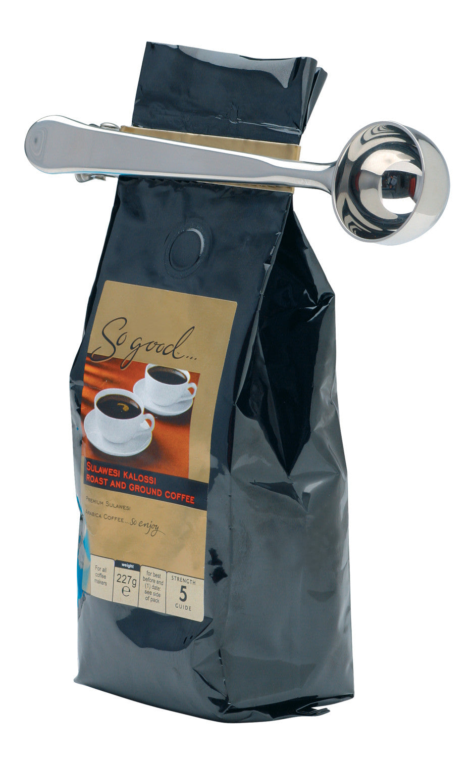 La Cafetière Stainless Steel Coffee Measuring Spoon & Bag Clip