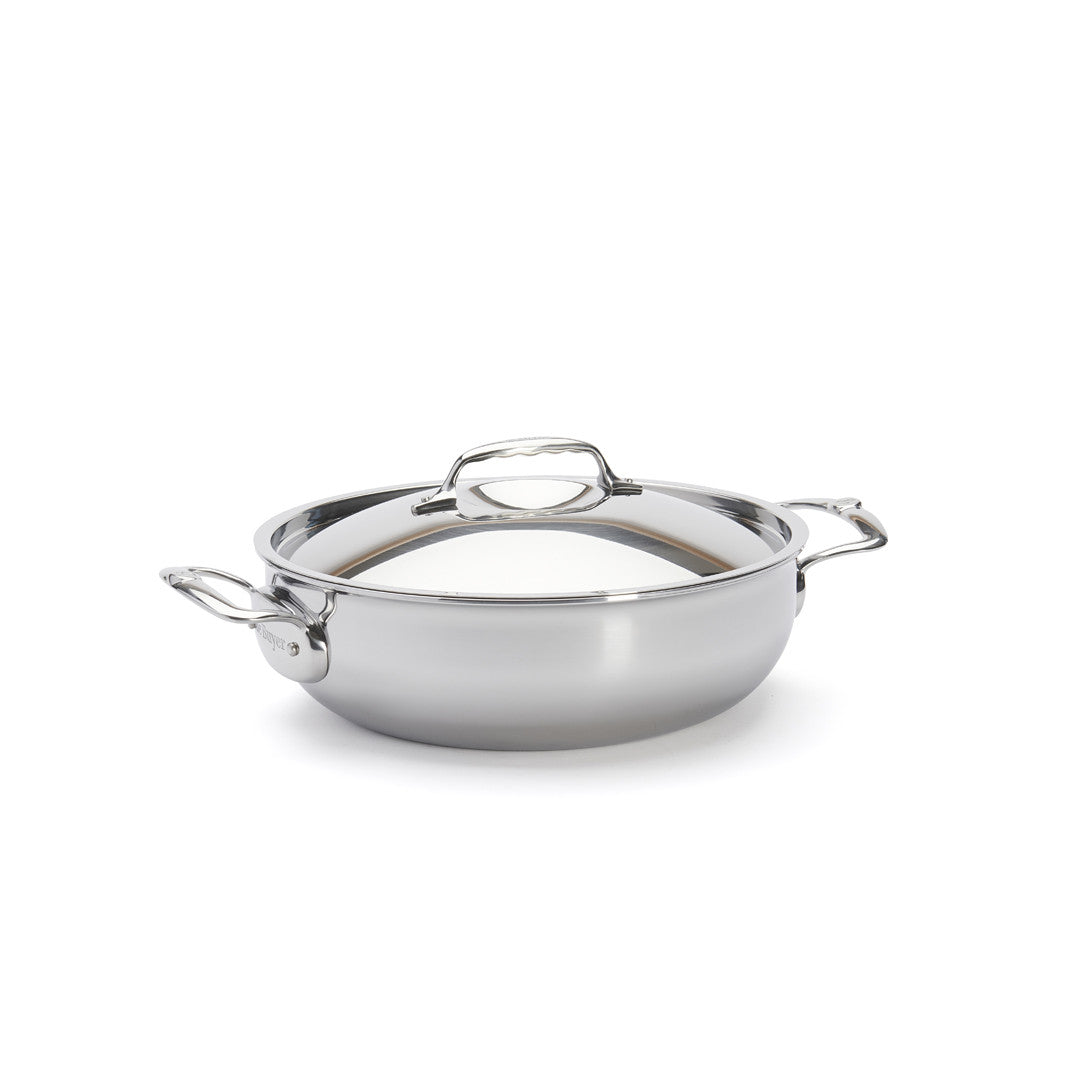 de Buyer Affinity Stainless Steel Braiser with Lid 28cm