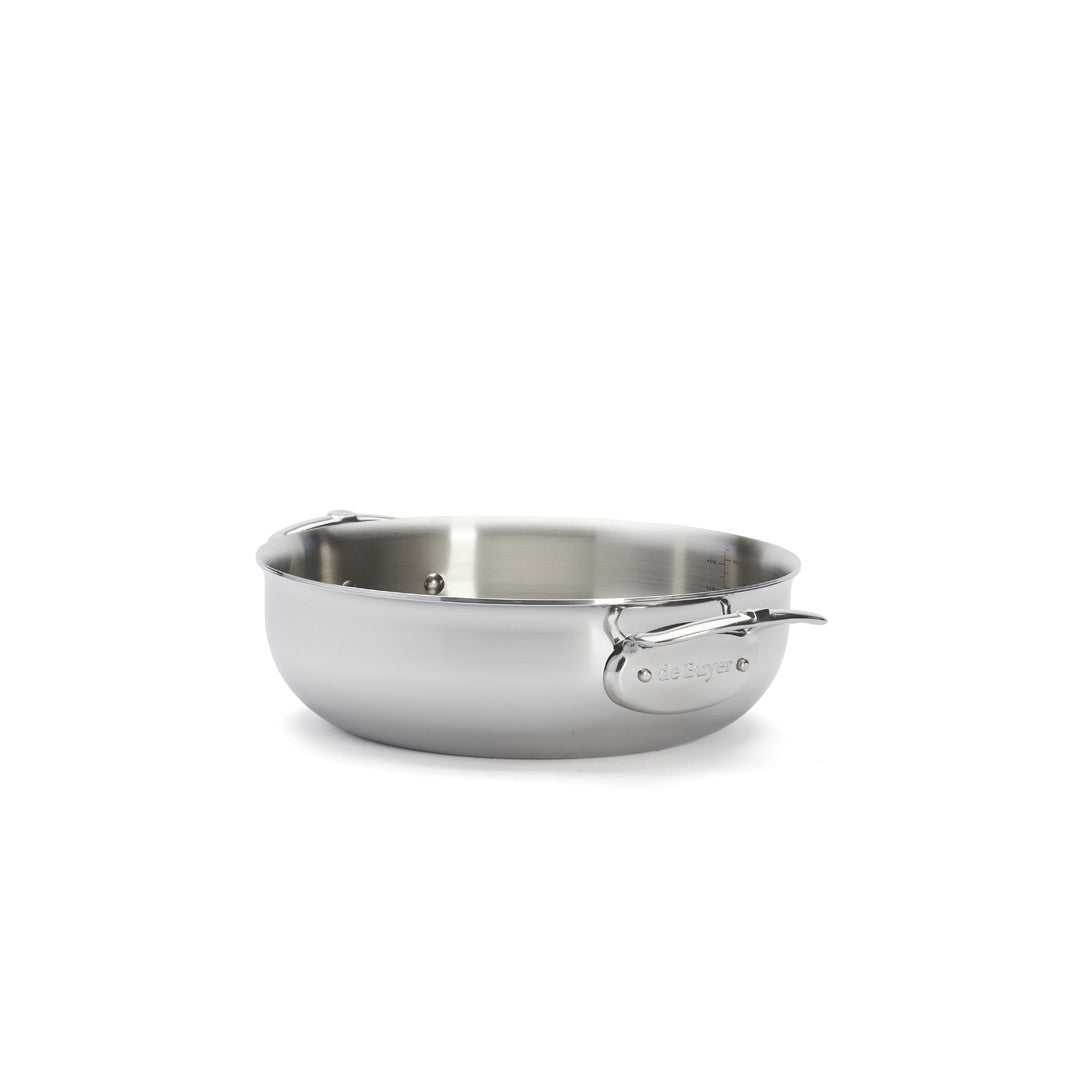 de Buyer Affinity Stainless Steel Braiser with Lid 28cm