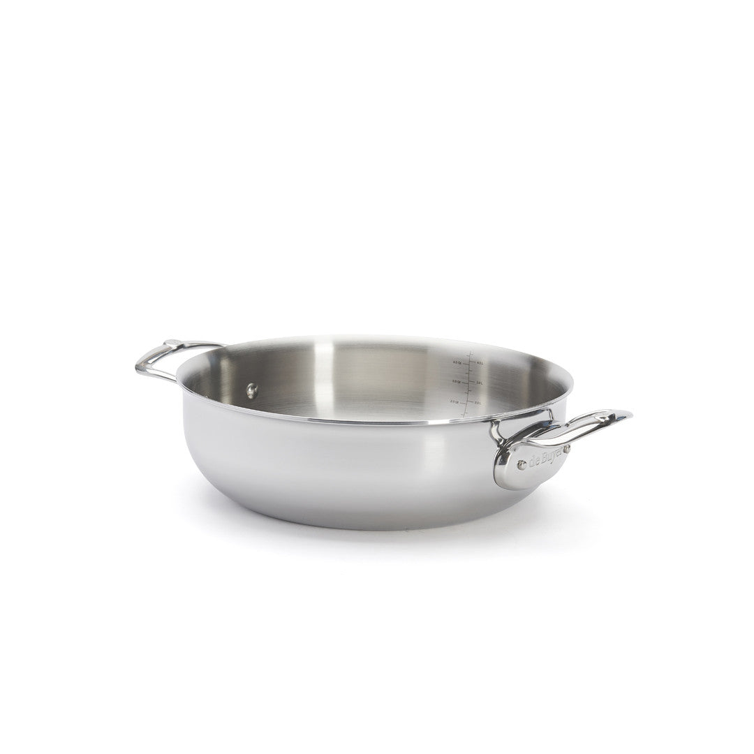 de Buyer Affinity Stainless Steel Braiser with Lid 28cm