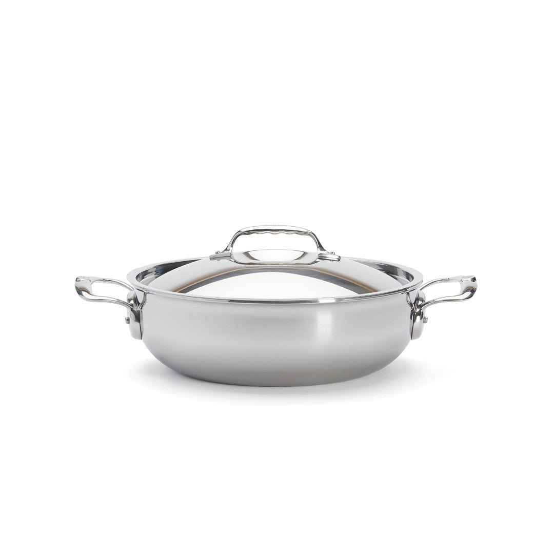 de Buyer Affinity Stainless Steel Braiser with Lid 28cm
