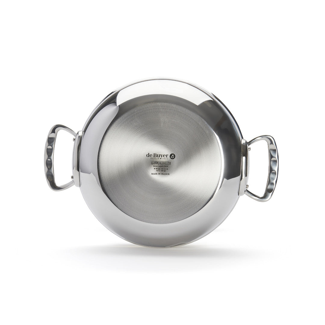 de Buyer Affinity Stainless Steel Braiser with Lid 28cm