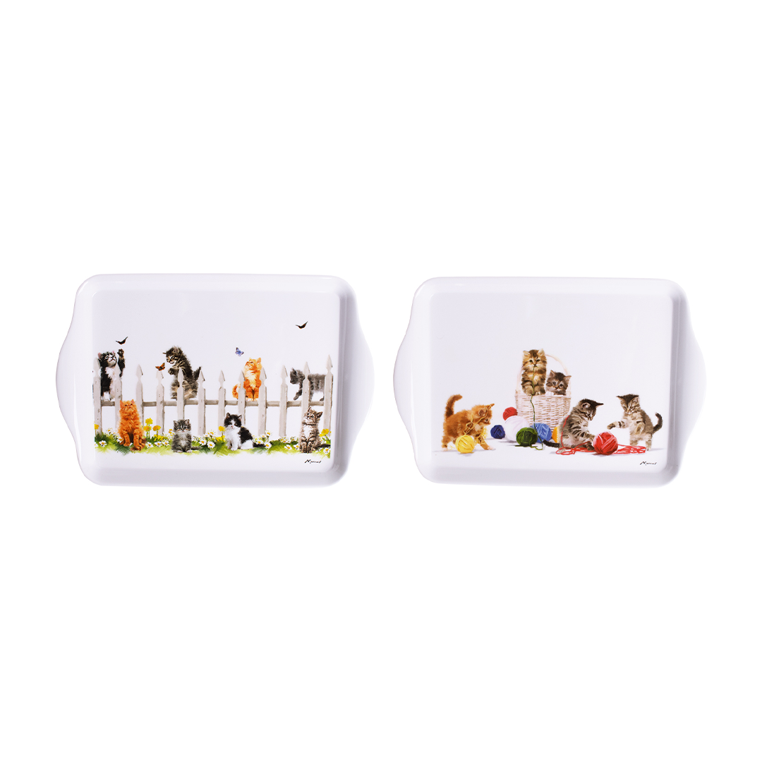 Ashdene Kitten Adventures Set Of 2 Scatter Tray