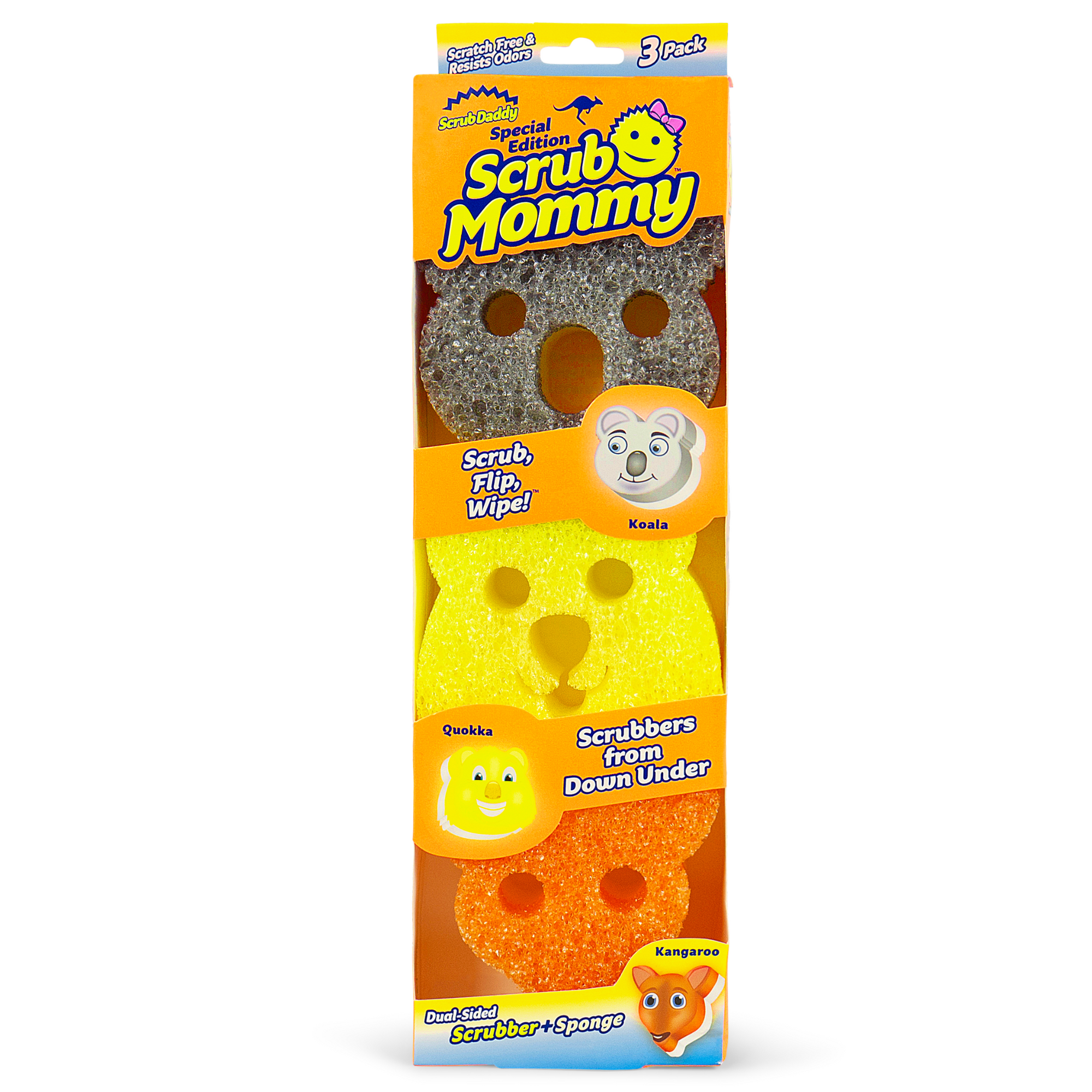 Scrub Daddy Aussie Shapes Mommy 3 Pack