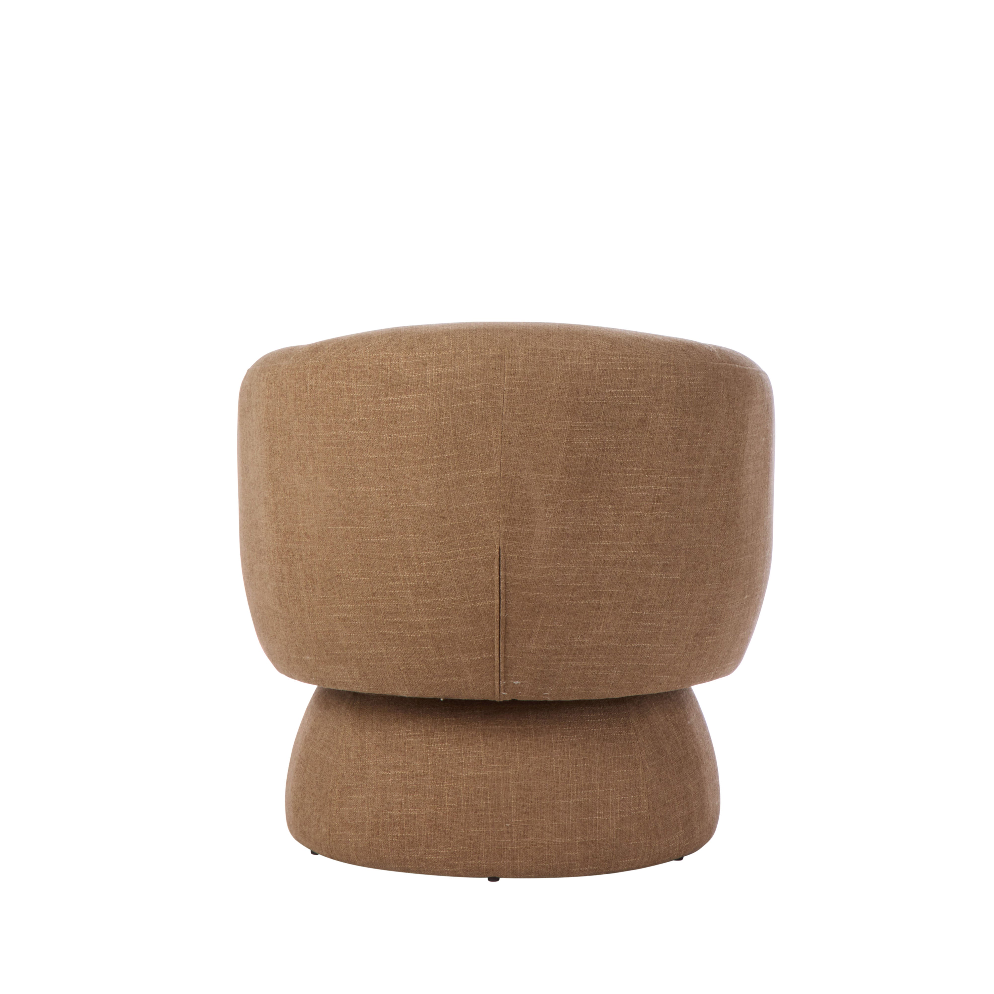 Amalfi Rune Swivel Armchair Camel