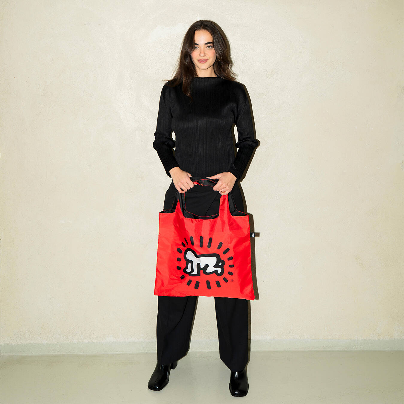 LOQI Keith Haring Radiant Baby Tote Bag