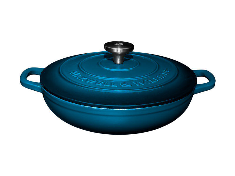 Maxwell & Williams Cast Iron Braiser 3.3L English Racing Green 27cm