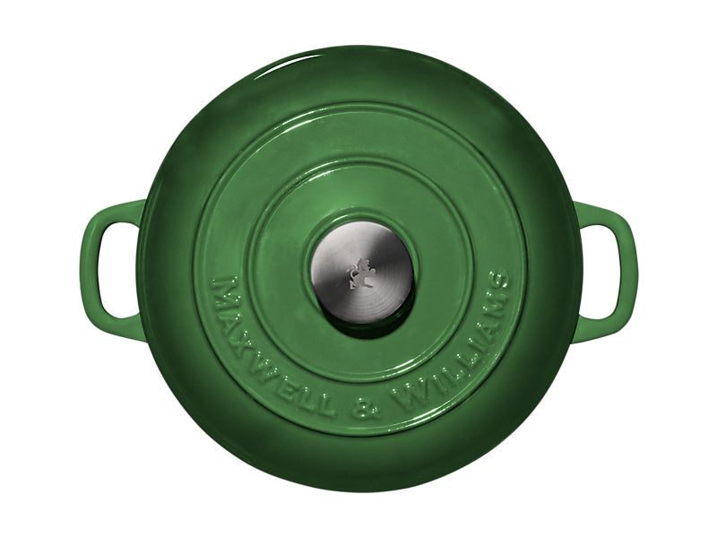 Maxwell Williams Cast Iron Round Casserole English Racing Green 24cm / 3.3L