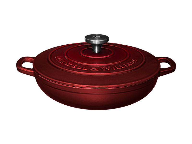 Maxwell Williams Cast Iron Braiser Merlot 27cm / 3.3L