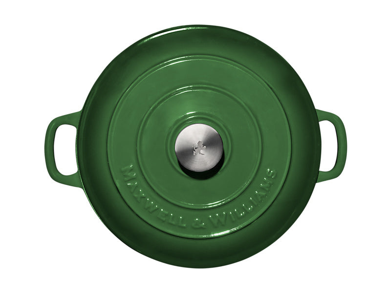 Maxwell & Williams Cast Iron Round Casserole 6.2L Midnight Blue 28cm