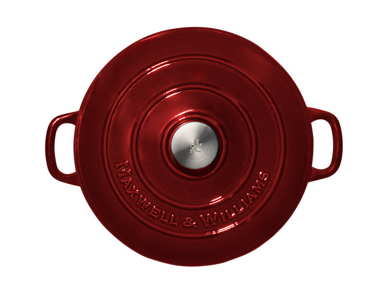 Maxwell Williams Cast Iron Round Casserole Merlot 28cm / 6.2L